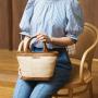 2024 Trending Women Bags Fashion PU Leather Handbag Customize Logo Straw Beach Cross Body Bags