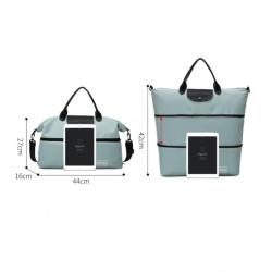 Custom Folding Carry Weekend Gym Bags Dry Wet Separation Expandable Large Capacity Travel Duffel Bag