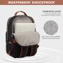LOVEVOOK Luxury Nylon Teen College School Bookbags Waterproof Business 15.6 17 Inch Travel Laptop Backpacks Bags for Women Girls