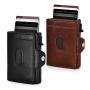 Custom metal wallet pop up case slim wallet for men