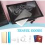 Multipurpose Nylon Mesh Cosmetic Bag Net Storage Pouch Bag For Cosmetic School Office Supplies And Travel Accessories
