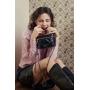 2024  New Fashion Handbags Mini Make up Box Bags Lady Chain Leather Clutch Bags Lady Design Cosmetic Purses For Women