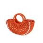 2024 Watermelons Shape Hand Weave Large Capacity Handbag Straw Beach Tote Hand Bag Fruit Shape Woven Basket Bag