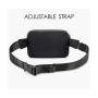 custom water proof metal zipper fanny pack black waist belt pouch pocket nylon Large 2L athletica everywhere belt bag