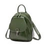 2024 Custom Logo Oiled Waxed Genuine Leather Backpack Bag For Women Fashion Purse