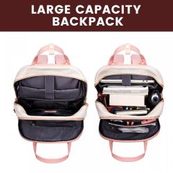 LOVEVOOK Fashion Travel Work Anti-theft Bag with Lock Laptop Backpack Purse College School Student Bookbag Women Travel Backpack