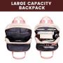 LOVEVOOK Fashion Travel Work Anti-theft Bag with Lock Laptop Backpack Purse College School Student Bookbag Women Travel Backpack