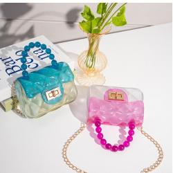 Low Price Luxury Colorful Pvc Red Crossbody Ladies Small Mini Women Handbags Shoulder Kid Jelly Coin Purses