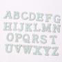 Custom Design Alphabet Patch Letter Initial Glitter Bling Pearl Letter Patch