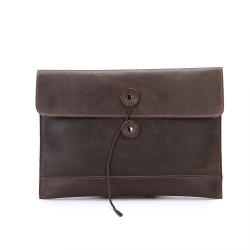 Ultra Slim Leather Notebook Sleeve Bag Pouch Genuine Leather Laptop Case Cover For Macbook