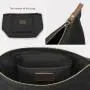 Gelory Professional China Supplier Durable Canvas Large Makeup Bag Pouch Purse Cosmetic Organizer for Women