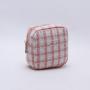 Keymay New Arrival Fashion Plaid Zipper Bag Beauty Organizer Pouch Travel makeup Bag Checkered Cosmetic Bag