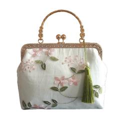 Original New Chinese Embroidery Fabric Art Retro Bag Ancient Style handbag ladies silk fashion bag for women