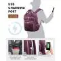 LOVEVOOK 15.6 17 inch luxury business waterproof smart backpack outdoors backpack with USB laptop travel backpack for men