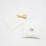 Custom Jewelry Bag Mini Brush Canvas Dust Jewelry Pouch Small Luxury Flap Envelope Pouch For Necklace