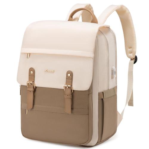 LOVEVOOK New Style Designer Vintage Travel Fashion TSA-friendly Backpack Teacher Nurse Bag Work College Laptop Backpack Women
