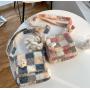 2022 Fashion Lady Designer Bags Trending Girls Plush Polyester Plaid Pattern Sling Purse Student Cute Cross-body Messenger