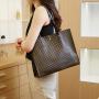 Wholesale Customized Logo Ladies Shoulder Handbag Big Capacity PU Leather Hand Tote Bags For Women