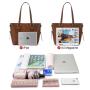 custom top sale fashion 2pcs office lady tote bags large Capacity shoulder bags custom women handbags