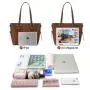 custom top sale fashion 2pcs office lady tote bags large Capacity shoulder bags custom women handbags