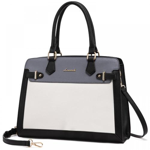 LOVEVOOK OEM Custom Logo PU Leather Medium Handbag Ladies Shoulder Tote Hand Bags Luxury Business Purses and handbags for women