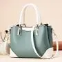 New Arrival contrast color handbag pu leather women purse elegant bags for women