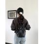 Wholesale Removable Shoulder Strap Backpack Black Plaid Chain Canvas School Bag PU Leather Bucket Backpack for Women