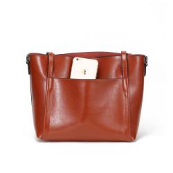 OEM ODM Sac A Main De Lux Pour Femm Woman Genuine Leather Handbags Women Tote Shoulder Bags Luxury Purses And Women Ladies 2024