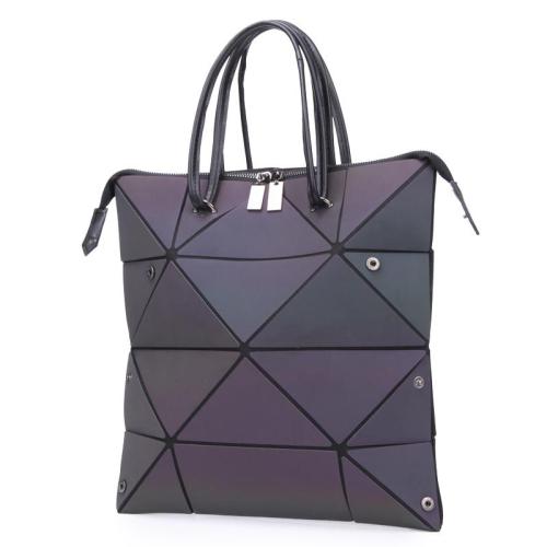 LOVEVOOK Women Handbags Luxury Shoulder Bag Designer 2020 Foldable Totes Luminous Bag with Top-handle Large Capacity Geometric