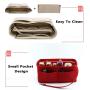 KBW052 2023 New Felt Bag High Quality Felt Cosmetic Storage Package Foldable Convenient Felt Cosmetic Bag with Key Chain