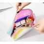 HR031 Women's Light Makeup Sets Bag PVC Portable Cosmetic Laser Illusion Storage Bag Waterproof Cosmetics Travel Wash Handbag
