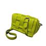 Trendy Summer Women's Square Shoulder Bag New Style Woven Handmade Zipper Closure Single Strap PU Polyester Portable Letter