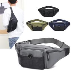 Factory Custom Fashion High Quality Oxford Outdoor Multifunction Crossbody Sports Waist Bag For Men