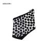 Black and White Polka-Dot PU Leather Makeup bag Cosmetic Bags Make Up Box Case Storage Cosmetic PVC Pouch
