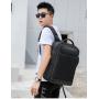 Simple Business Travel Backpack Large-Capacity Double-Layer Notebook Laptop Backpack Waterproof with Zipper Gift Printing