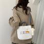 2023 Cartoon Animal Pattern Canvas Tote Bag Plain Shoulder Canvas Bag Folding Ladies Hand Bags
