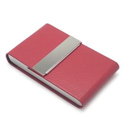 ZR310 Factory Wholesale New Stainless Steel Business Card Case Cigarette Case PU Business Card Holder