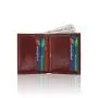 Custom leather wallet men card holder wallet rfid blocking slim men's leather wallet
