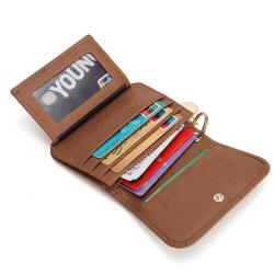 Fashion Premium Vegan Leather Women Wallets RFID Blocking Card Holder Short Wallet