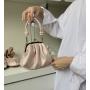 Sweet Girl Hand Dumpling Bag Japanese And Korean Ins Premium Texture Fold Clip Bag One Shoulder Chain Cross-Body Female Bag