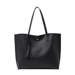 New Design Large Capacity Women's Tote Bag Pu Leather Zipper Two Piece Set 2024 New Cheap Women's Handbag Ladies Shoulder Bag