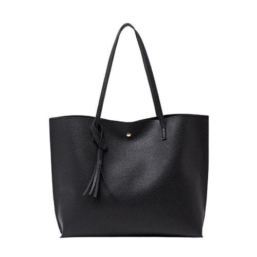 New Design Large Capacity Women's Tote Bag Pu Leather Zipper Two Piece Set 2024 New Cheap Women's Handbag Ladies Shoulder Bag
