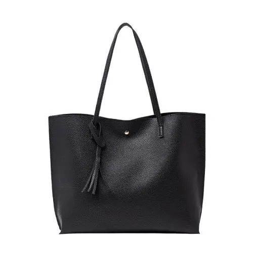 New Design Large Capacity Women's Tote Bag Pu Leather Zipper Two Piece Set 2024 New Cheap Women's Handbag Ladies Shoulder Bag