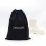 Custom Logo Printed Twill Cotton Drawstring Clothing Packaging Bag White Black Cotton Twill Gift Dust Bag