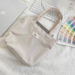 Custom Logo Printing Mini Velvet Lunch bag Luxury Velvet Tote Books Notebook Packaging Trvel Handle Shopping Bag