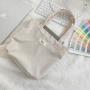 Custom Logo Printing Mini Velvet Lunch bag Luxury Velvet Tote Books Notebook Packaging Trvel Handle Shopping Bag
