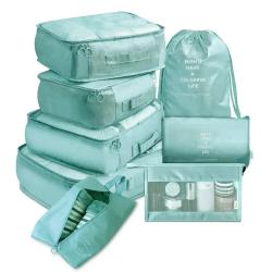 Gelory Custom Logo Multifunctional Travel Bag Waterproof Luggage Set Portable Packing Cubes Travel Luggage Organizer 8 pcs Set