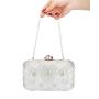 2022 Ladies Designer Bags High Quality Dazzling Shiny Pearl Diamond Clasp Women Crystal Purse Evening Handbags Wedding Clutch