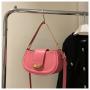 2023 New Shoulder Saddle Bags Women Handbags Ladies Candy Color Bolsas Para Mujer Fashion Hasp Leather Crossbody Bags For Women