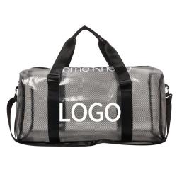 Candy Color Jelly PVC Tote Gym Sport Yoga Travel Bag Spend Night Bag Heavy Duty Clear Duffle Bag for Women